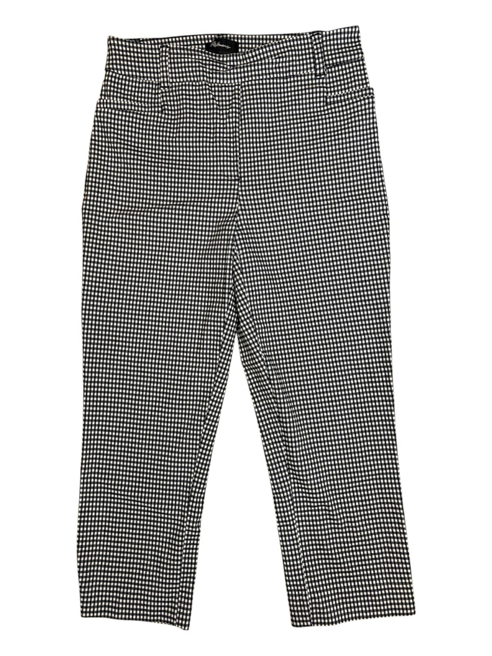 ⭐️ NWOT  Reitmans The Iconic Black and White Gingham cropped Pants- size 6